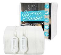 Cozy Nights Cozy Night Electric Blanket King Size Heated With 3 Heat Settings - Machine Washable With Overheat Protection