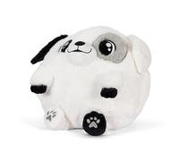 Cozy Noxxiez Plush Animal Handwarmer Cushion - Soft Warm Pillow with Dual Hand Openings | Cute Cozy Plush Toy Cushion for Winter, Office, Bed & Sofa for Kids & Adults (White Dog)