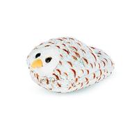 COZY NOXXIEZ Plush Foot Warmers - Wildlife - Cute Cosy One-piece Animal Slippers With Cuddly Soft Cushion For Kids & Adults (Snow Owl)