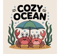 Cozy Ocean Coloring Book for Kids Ages 2-8: Adorable Calm And Engaging Activity For Toddlers And Preschoolers Easy Outlines Party Favor Screen Free ... And Engaging Activity For Toddlers And Presch
