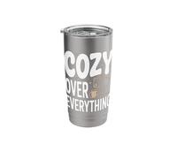Cozy Over Everything Bear Stainless Steel Insulated Tumbler