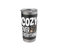Cozy Over Everything Bear Stainless Steel Insulated Tumbler