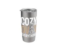 Cozy Over Everything Bear Stainless Steel Insulated Tumbler