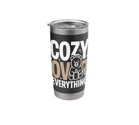 Cozy Over Everything Bear Stainless Steel Insulated Tumbler