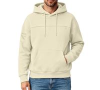 Cozy Oversized Pocket Hoodie for Small Cats and Puppies, Ultra-Soft Fleece Sweatshirt with Kangaroo Pouch, Comfort Fit for Tiny Pets, Machine Washable, Beige (Beige, XL)