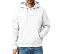 Cozy Oversized Pocket Hoodie for Small Cats and Puppies, Ultra-Soft Fleece Sweatshirt with Kangaroo Pouch, Comfort Fit for Tiny Pets, Machine Washable, Beige (White, XL)