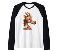 Cozy Patchwork Dragon Quilt Pattern Fantasy Raglan Baseball Tee