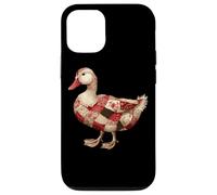 Cozy Patchwork Duck Rustic Country Quilting Cottage Case for iPhone 12/12 Pro