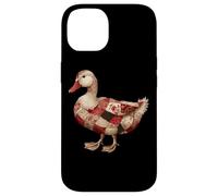 Cozy Patchwork Duck Rustic Country Quilting Cottage Case for iPhone 14