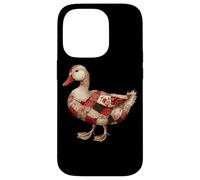 Cozy Patchwork Duck Rustic Country Quilting Cottage Case for iPhone 14 Pro