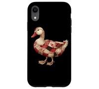 Cozy Patchwork Duck Rustic Country Quilting Cottage Case for iPhone XR