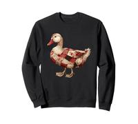 Cozy Patchwork Duck Rustic Country Quilting Cottage Sweatshirt