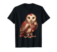 Cozy Patchwork Owl Boho Rustic Quilting Sewing T-Shirt