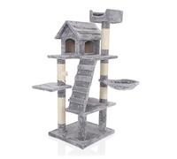 Cozy Pet Cat Tree Heavy Duty for Big, Multiple or Large Cats Scratching Post Strong Climbing Frame Heavy and Stable Extra Thick Scratching Posts CT21-Light Grey