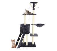 COZY PET Cat Tree Large Multi-Level Cat Tower, Heavy Duty Sisal Scratching Posts, Activity Centre, Kitten Tree Tower for Indoor Cats | CT06-Dark Grey