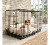 Cozy Pet Dog Crate 30" Black ABS Tray, 75.5cm Folding Puppy Crate, Cat Carrier, Dog Crates, Puppy Cage, Dog Carrier Model DCP30B