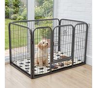 Cozy Pet Heavy Duty Playpen 36" Size Dog Crate Pen 61cm High Dog Cage - ABS Floor HDDP01 + VB36C