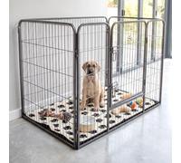 Cozy Pet Heavy Duty Playpen 48" Puppy Playpen Inc Vet Bed Dog Crate Size X-Large 4 Models Rabbit Run Dog Cage or Crate Whelping Box with Heavy Duty ABS Floor HDDP04 + VB48C
