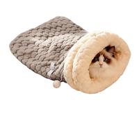 Cozy Pet Nest for Cats and Dogs, 360°Wrap Comfortable Pet Snuggle Sack, Hideaways Pet Snuggle Sack for Kitten Puppy (Gray - Plus,Large)