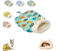 Cozy Pet Nest For Cats And Dogs, Cat Sleeping Bag, Portable Warm Feline Bed Pet Nest Indoor, Suitable For Autumn And Winter (Clownfish)