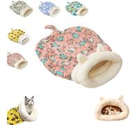 Cozy Pet Nest For Cats And Dogs, Cat Sleeping Bag, Portable Warm Feline Bed Pet Nest Indoor, Suitable For Autumn And Winter (Pink Trojan Horse)