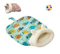 Cozy Pet Nest for Cats And Dogs, Pocket Bed The Snuggly Hideaway for Small Pets, Winter Warm Sleeping Bag Cave Bed (C green for 4kg(8.8lbs))