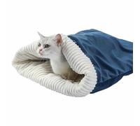 Cozy Pet Nest for Cats,Cat Sleeping Bag,360° Comfortable Cat & Dog Sleeping Bag-Pocket Nest,Semi-Enclosed Design,Winter Cats Autumn Winter Sleep Cave For Indoor & Outdoor(A)