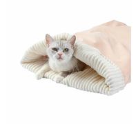 Cozy Pet Nest for Cats,Cat Sleeping Bag,360° Comfortable Cat & Dog Sleeping Bag-Pocket Nest,Semi-Enclosed Design,Winter Cats Autumn Winter Sleep Cave For Indoor & Outdoor(B)