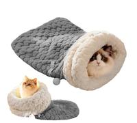 Cozy Pet Nest for Cats | Plush Warm Bed for Sleeping - Enclosed Pet Nest for Cat Small Animals Puppy Bunny Kitten Indoor Living Room Bedroom Balcony