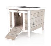 COZY PET Rabbit Hide Shelter Rabbit Hutch Run Guinea 34 Models Pig House Kitten Puppy Tortoise Hedgehog Run in Grey Wood RH02GR
