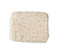 Cozy Plushes Laptop Sleeve Protective Padded Case Lightweight Bag for Tablets Notebook Modern Fashionable Accessory Soft Plushes Fabric Laptop Sleeve