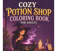 Cozy Potion Shop Coloring Book for Adults: Bold and Easy Enchanting Coloring Pages Filled with Witches, Potions, Ghosts & Cozy Magical Moments (Peaceful Cozy Coloring)