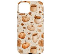 Cozy Pumpkin Coffee Cinnamon & Autumn Leaves Watercolor Art Case for iPhone 15 Plus