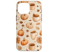 Cozy Pumpkin Coffee Cinnamon & Autumn Leaves Watercolor Art Case for iPhone 16 Pro Max