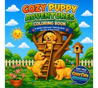 Cozy Puppy Adventures Coloring Book: A Golden Retriever Coloring Book for Kids & Dog Lovers