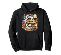 Cozy Puzzle Crew Family Night Activity Pullover Hoodie