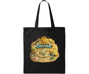 Cozy Quiet Time Scene Natural Cotton Tote Bag Black
