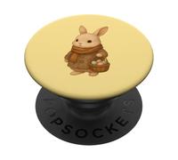 Cozy Rabbit Easter Cute Bunny Retro Cottagecore Spring Vibes PopSockets Adhesive PopGrip