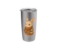Cozy Rabbit Easter Cute Bunny Retro Cottagecore Spring Vibes Stainless Steel Insulated Tumbler