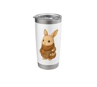 Cozy Rabbit Easter Cute Bunny Retro Cottagecore Spring Vibes Stainless Steel Insulated Tumbler