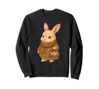 Cozy Rabbit Easter Cute Bunny Retro Cottagecore Spring Vibes Sweatshirt