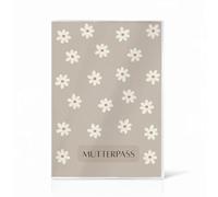 Cozy Racoon 3-Piece Maternity Log Cover for the German Maternity Log | High-Quality Cover for Your Maternity Log | Beige Daisy Design (Without Personalisation)