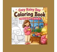 Cozy Rainy Day Coloring Book: Bold and Easy Designs for Relaxation, Simple Large Print Coloring Pages for Adults, Seniors and Beginners featuring Hygge Scenes, Rainy Weather and Fall Vibes.