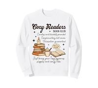 Cozy Readers Book-Club Autumn Season Bookish Library Nerd Sweatshirt
