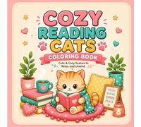Cozy Reading Cats Coloring Book: Bold & Easy Cute Cat Coloring Pages for Relaxation, Stress Relief & Creative Fun for Teens & Adults (Cozy Cat Collection)