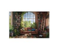 Cozy Reading Nook,Adult Jigsaw Puzzle 1500 Pieces,High-difficulty puzzles,The perfect educational gift for boys and girls,57x87cm