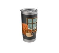 Cozy Reading Nook in Winter Stainless Steel Insulated Tumbler