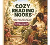 COZY READING NOOKS: 52 Single page - A Relaxing Coloring Book for Teens & Adults with Warm Reading Corners, Books, Plants, Blankets & Peaceful ... Cozy & Calm Coloring Book Seriesx)