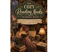 Cozy Reading Nooks Coloring Book: 40+ Relaxing Bookish Spaces, Charming Libraries, Reading Corners & Cozy Bookshops for Adults