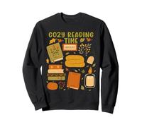 Cozy Reading Time Book Lover Hygge Art Sweatshirt
